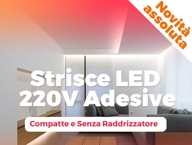 Striscia LED Neon 1 Metro - Illuminazione Flessibile con Adattatore  Batteria AA